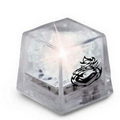 White Liquid Activated Mini Ice Cube w/ Steady LED Light